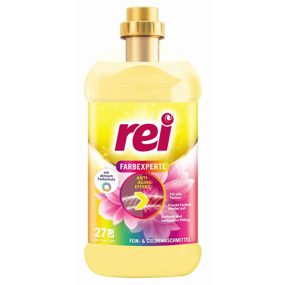 Produktabbildung Rei Fein-Waschmittel, flüssig, Farbexperte