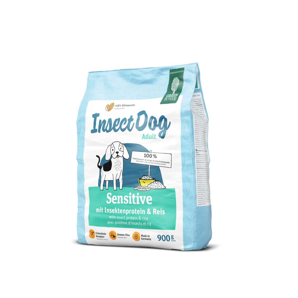 Produktabbildung Green Petfood Hunde-Trockenfutter Sensitive, Insektenprotein/Reis