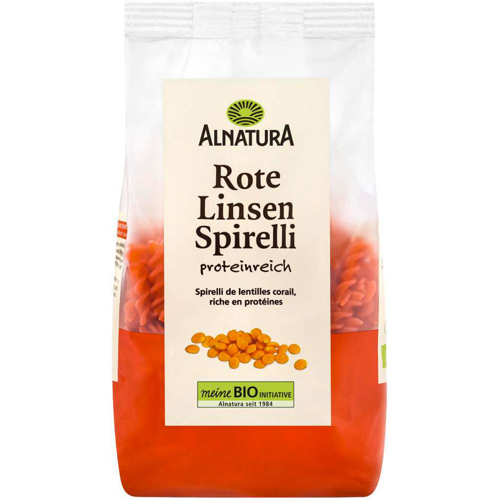 Produktabbildung Alnatura Bio Rote Linsen Spirelli