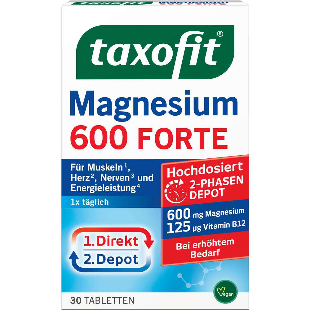 Produktabbildung Taxofit Magnesium 600 Forte