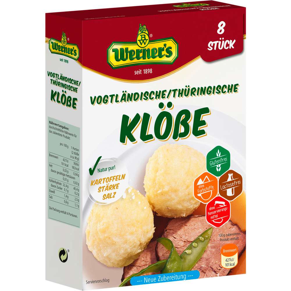 Produktabbildung Werner's Klöße, Vogtländische / Thüringische Art
