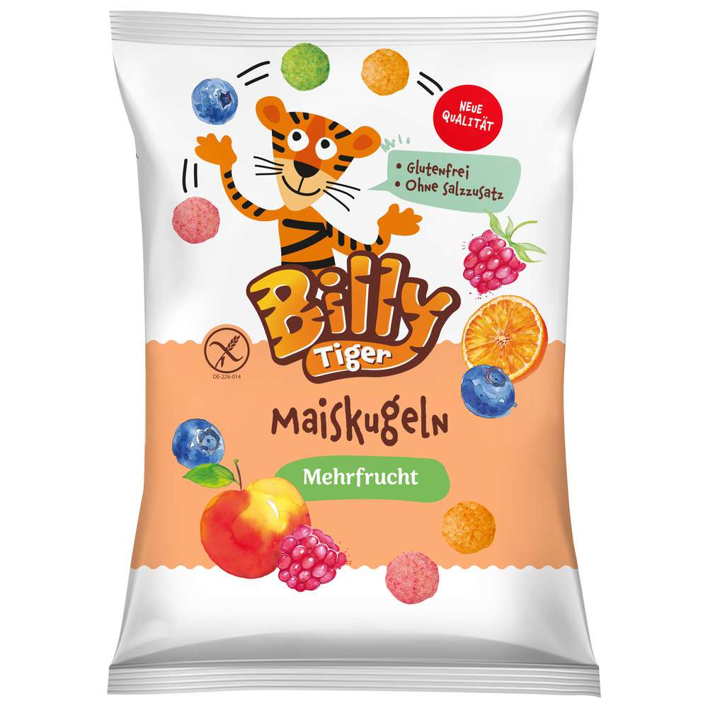 Produktabbildung Billy Tiger Maiskugeln, Mehrfrucht