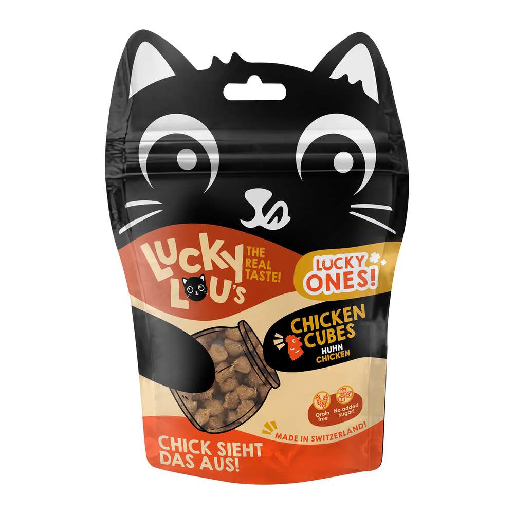 Produktabbildung Lucky Lou Katzen-Snack Cubes, Huhn