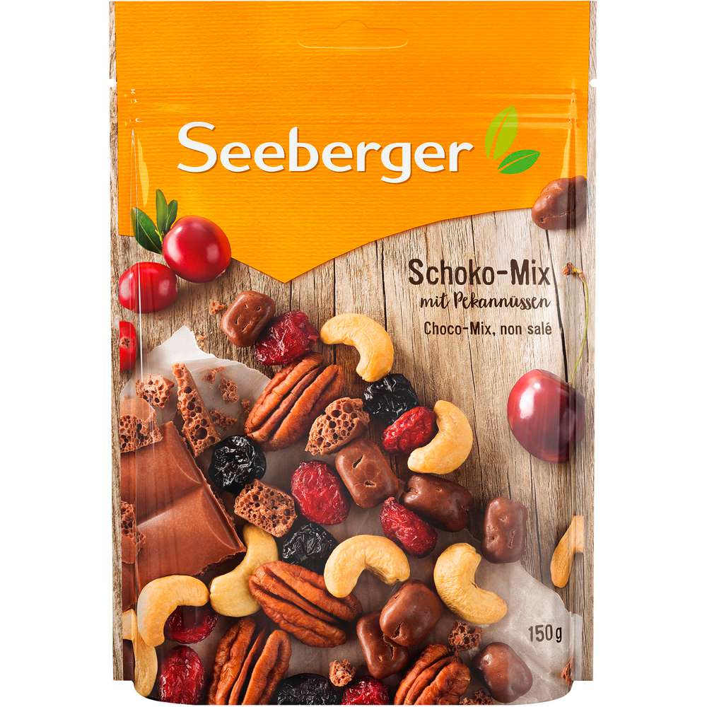 Produktabbildung Seeberger Schoko-Mix mit Nüssen
