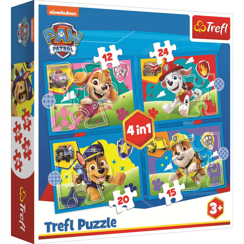 Produktabbildung Trefl Puzzle, PAW Patrol, 4in1