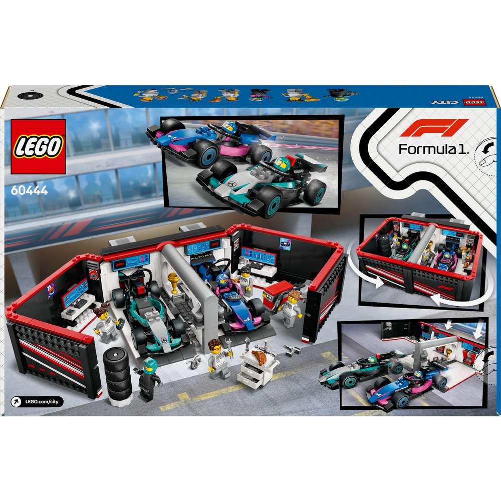 Produktabbildung Lego LEGO City F1 Garage mit Mercedes-AMG & Alpine Rennautos - Bauset 60444