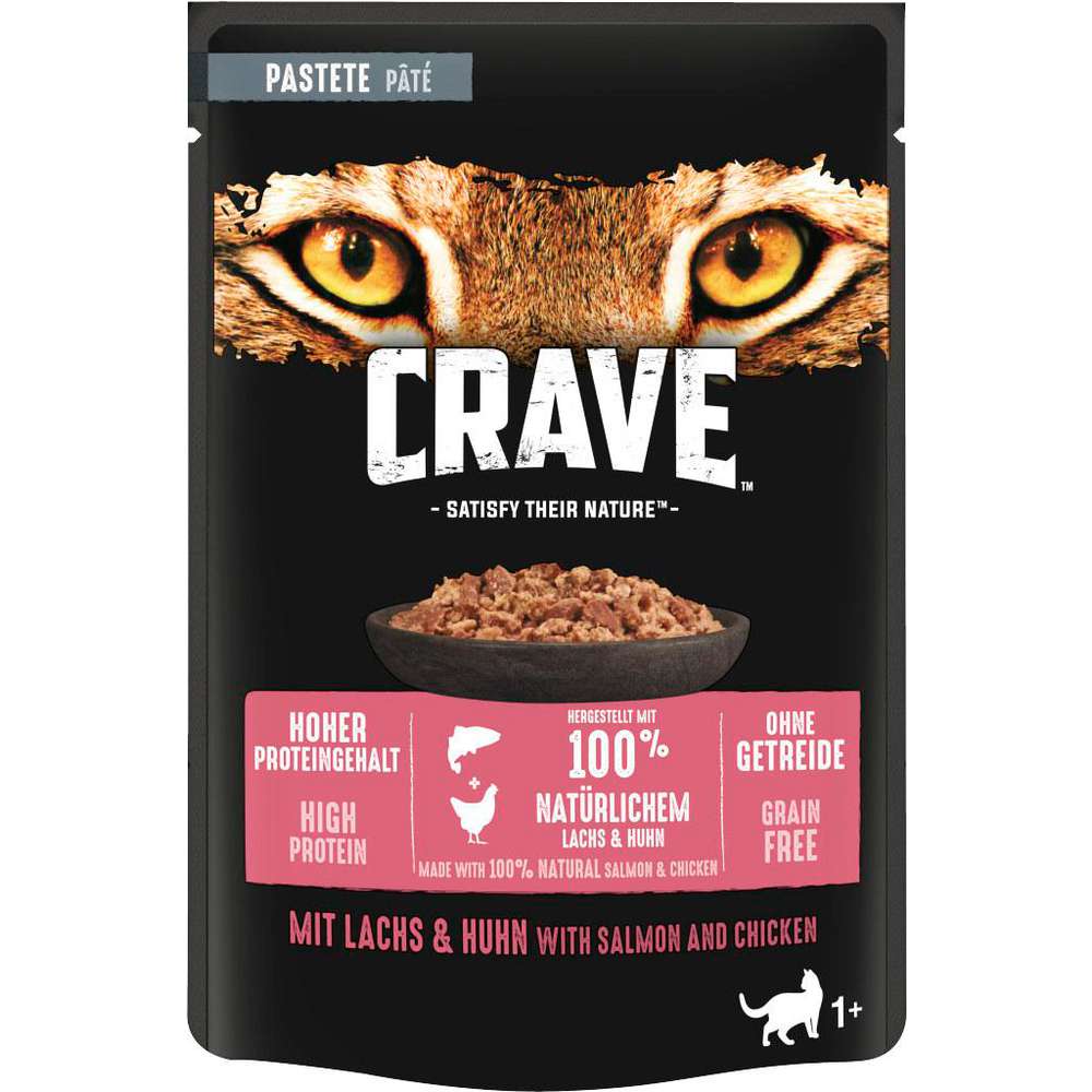 Produktabbildung Crave Katzen-Nassfutter, Lachs/Huhn