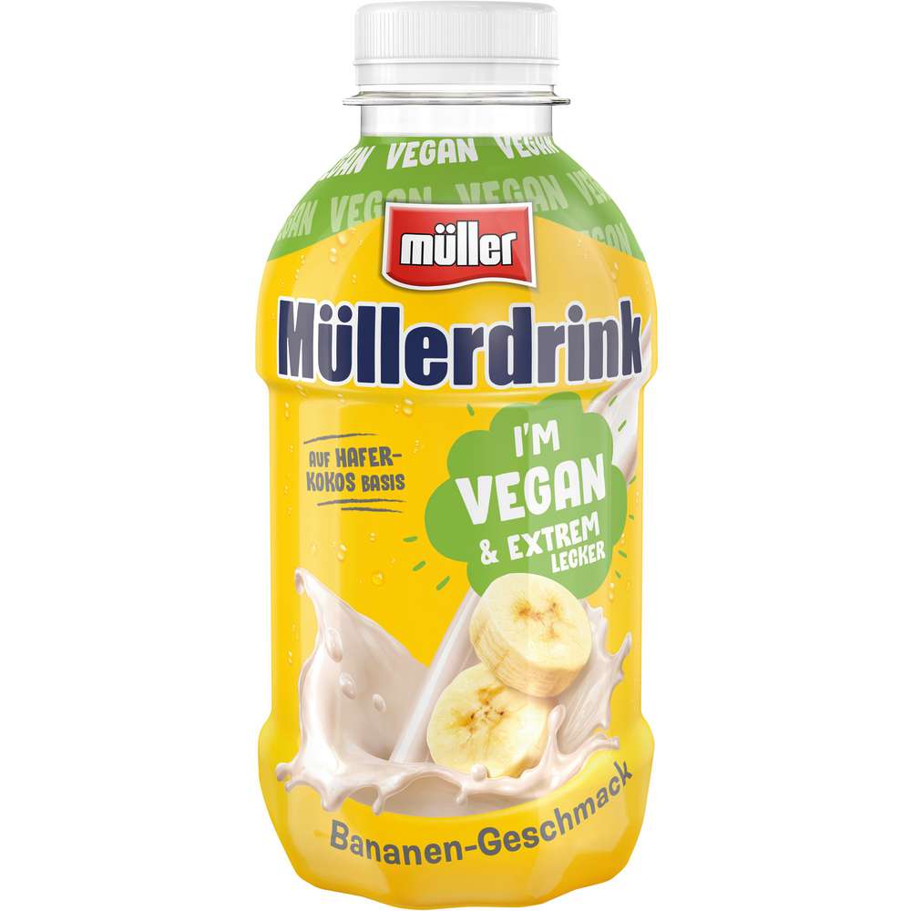 Produktabbildung Müller Müllerdrink Vegan, Bananen-Geschmack