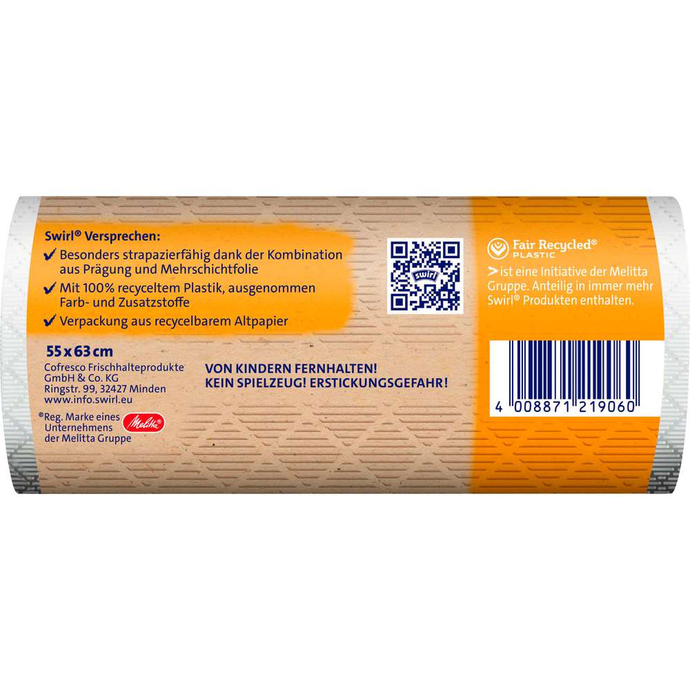 Produktabbildung Swirl Müllbeutel mit Zugband 35l