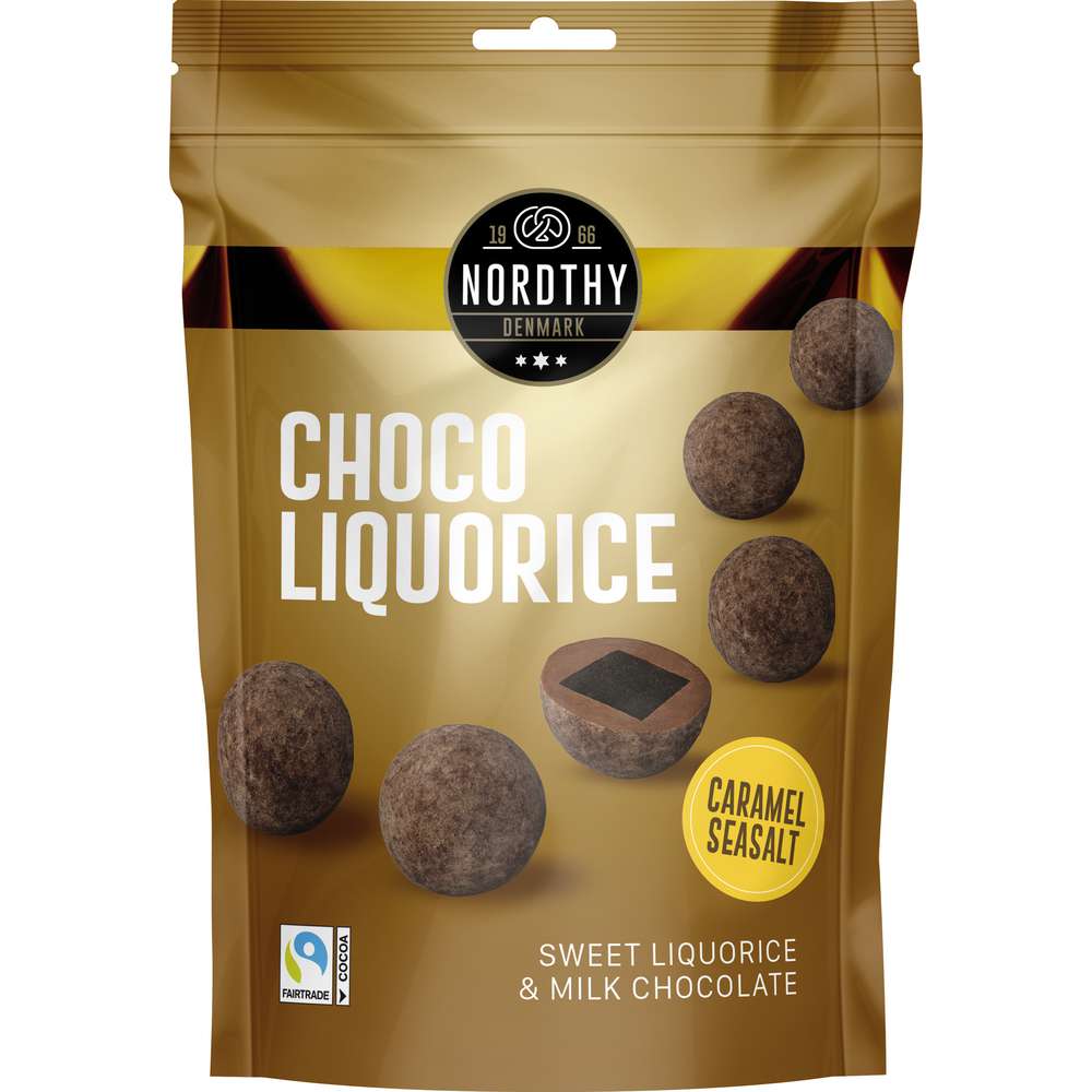Produktabbildung Nordthy Pralinen Choco Liquorice, Caramel/Seasalt