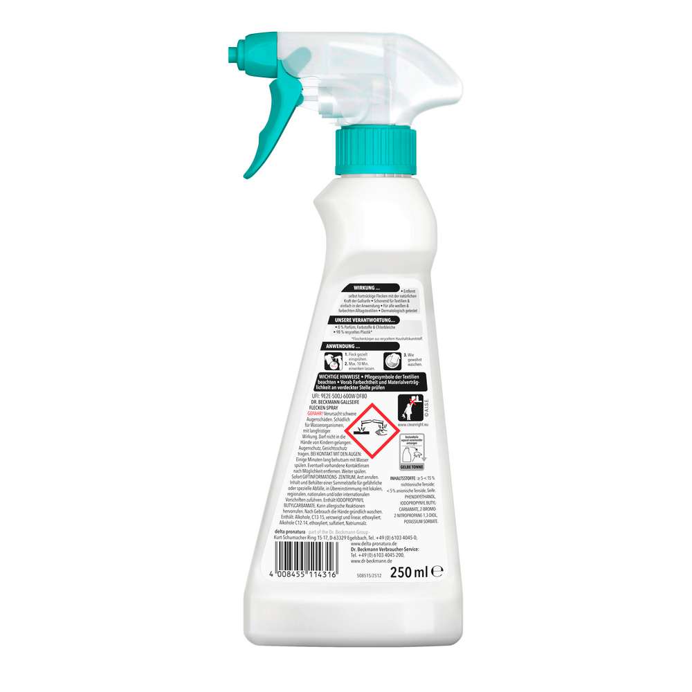 Produktabbildung Dr. Beckmann Gallseife Flecken-Spray
