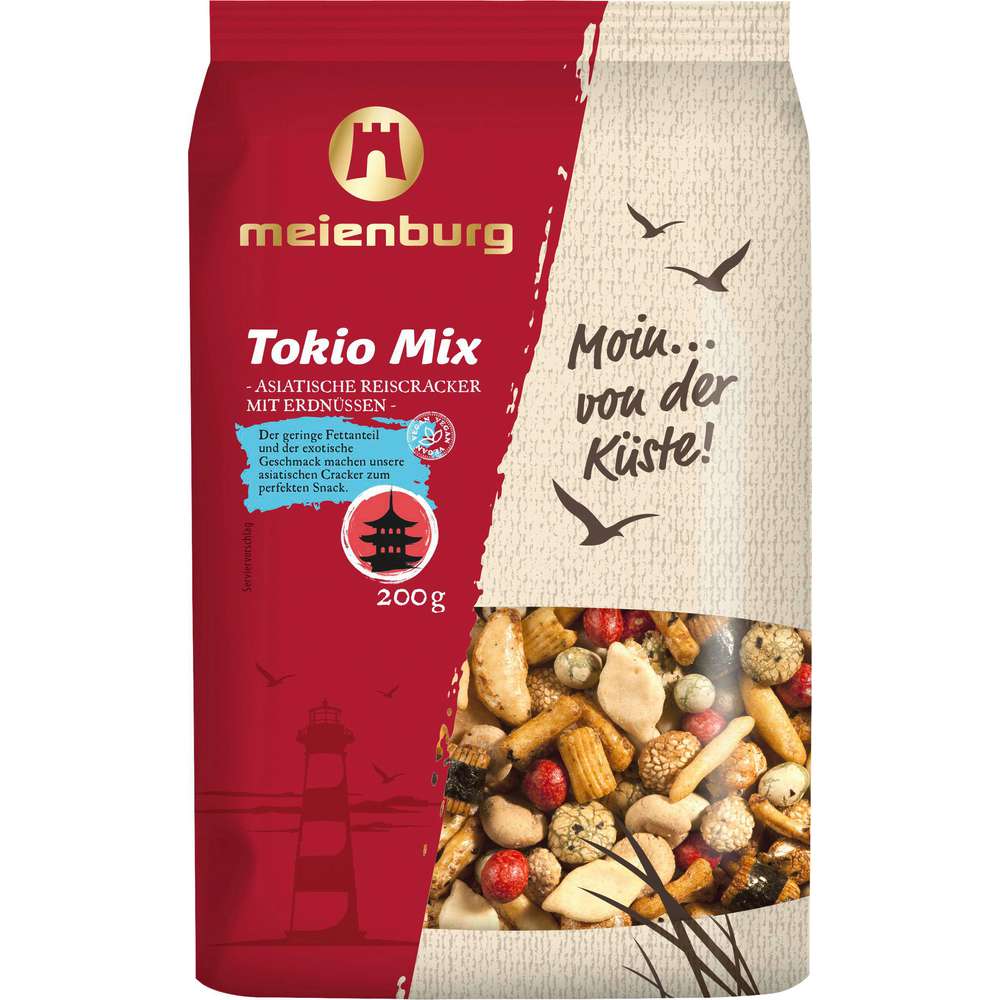 Produktabbildung Meienburg Reiscracker mit Erdnüssen, Tokio-Mix