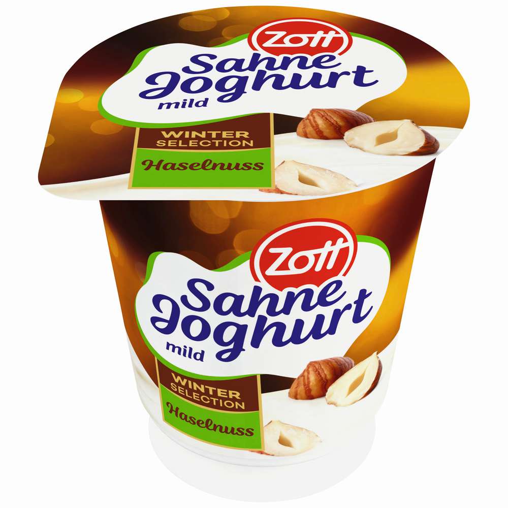 Produktabbildung Zott Sahnejoghurt, Haselnuss