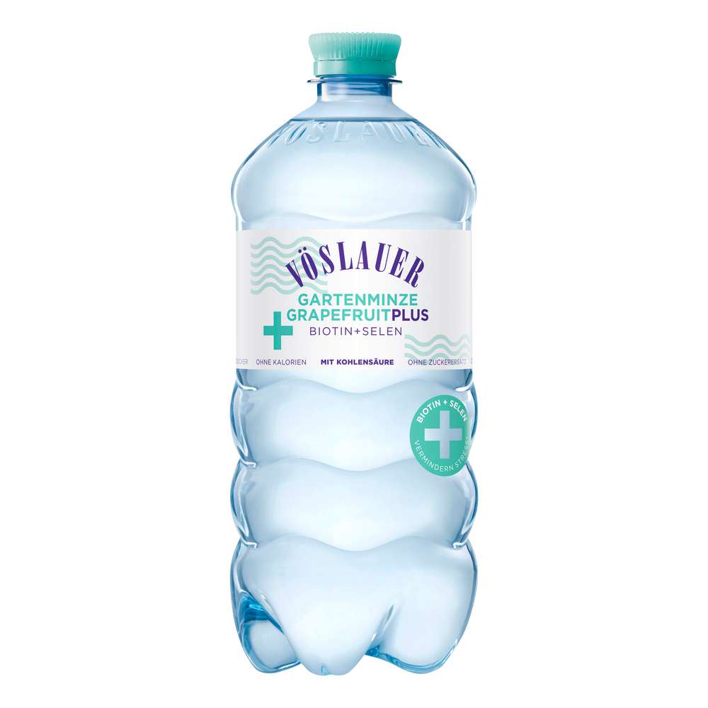 Produktabbildung Vöslauer Wasser mit Geschmack Gartenminze + Grapefruit
