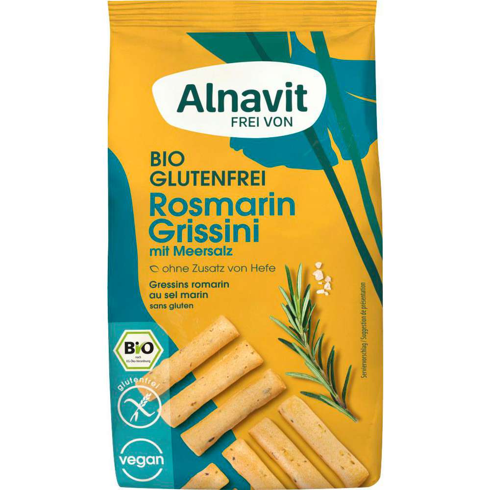Produktabbildung Alnavit Bio Grissini, Rosmarin und Meersalz