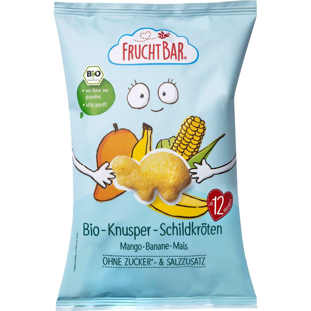 Produktabbildung Fruchtbar Bio-Knusper-Schildkröten, Mango-Banane-Mais