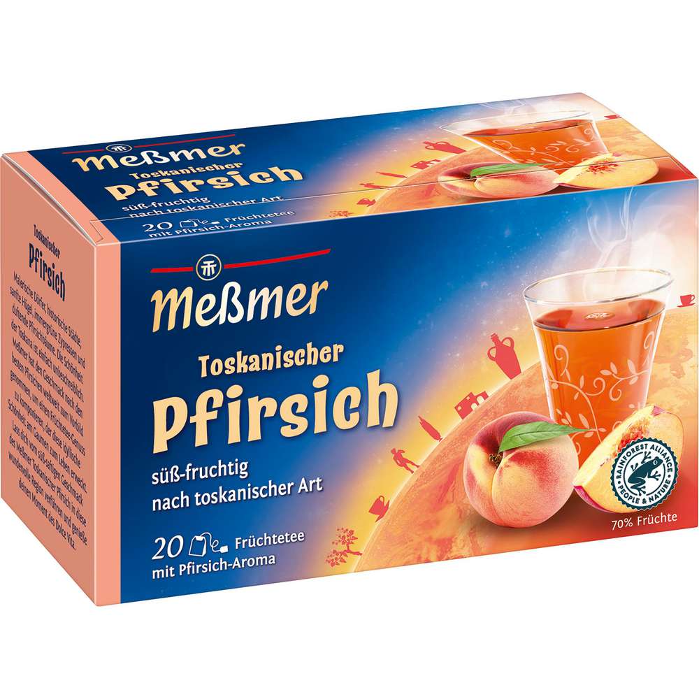 Produktabbildung Messmer Früchte-Tee Toskanischer Pfirsich, süß-fruchtig