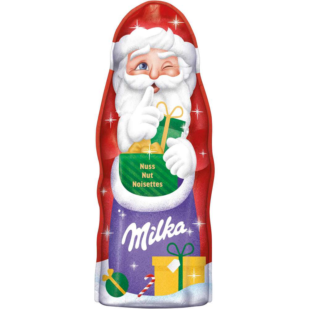 Produktabbildung Milka Weihnachtsmann, Nuss