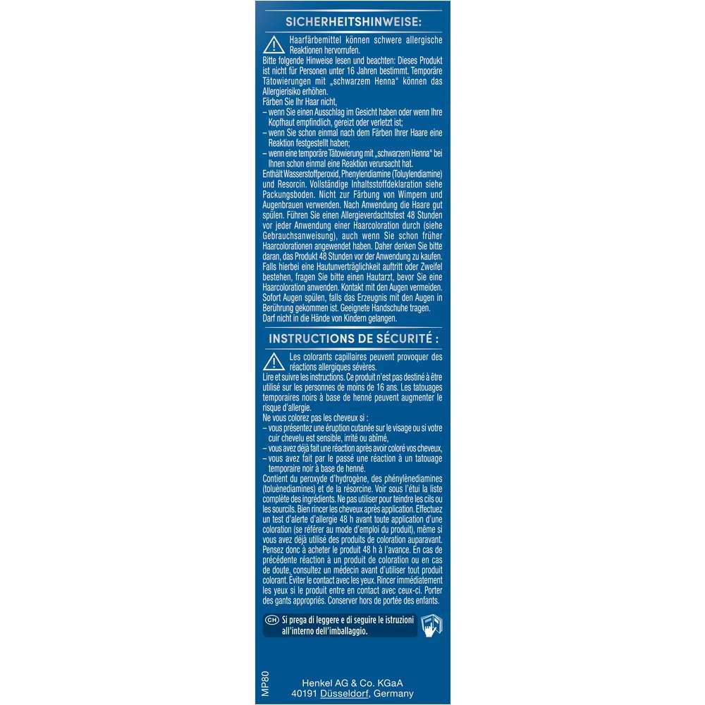 Produktabbildung Schwarzkopf Tönungs-Gel Men Perfect, 80 Natur Schwarz-Braun