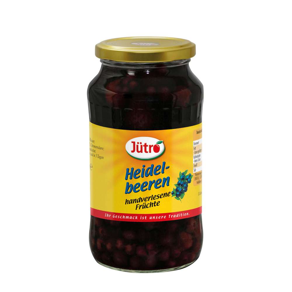 Produktabbildung Jütro Waldheidelbeeren, leicht gezuckert