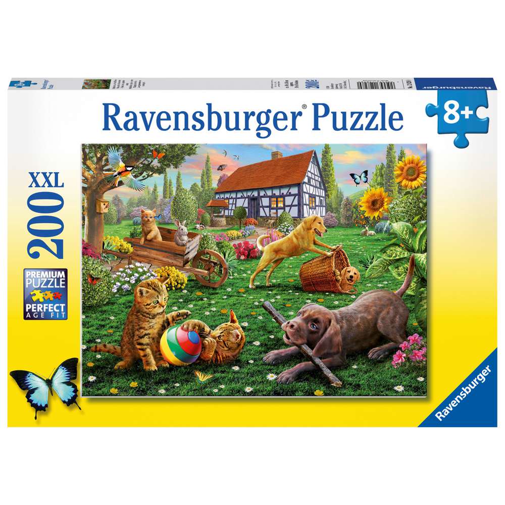 Produktabbildung Ravensburger Puzzle 200 Teile, Entdecker auf vier Pfoten