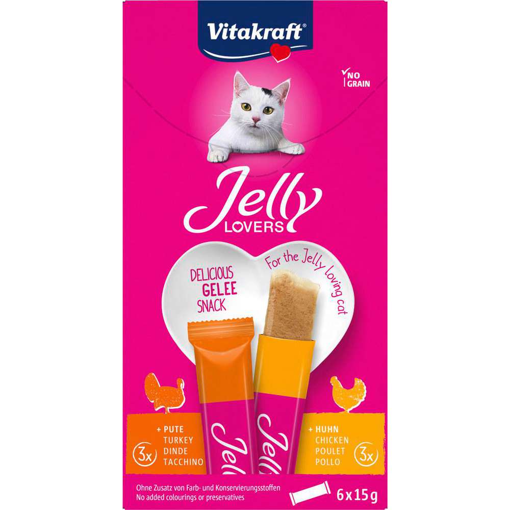 Produktabbildung Vitakraft Katzen-Snack Jelly Lovers , Huhn/Pute