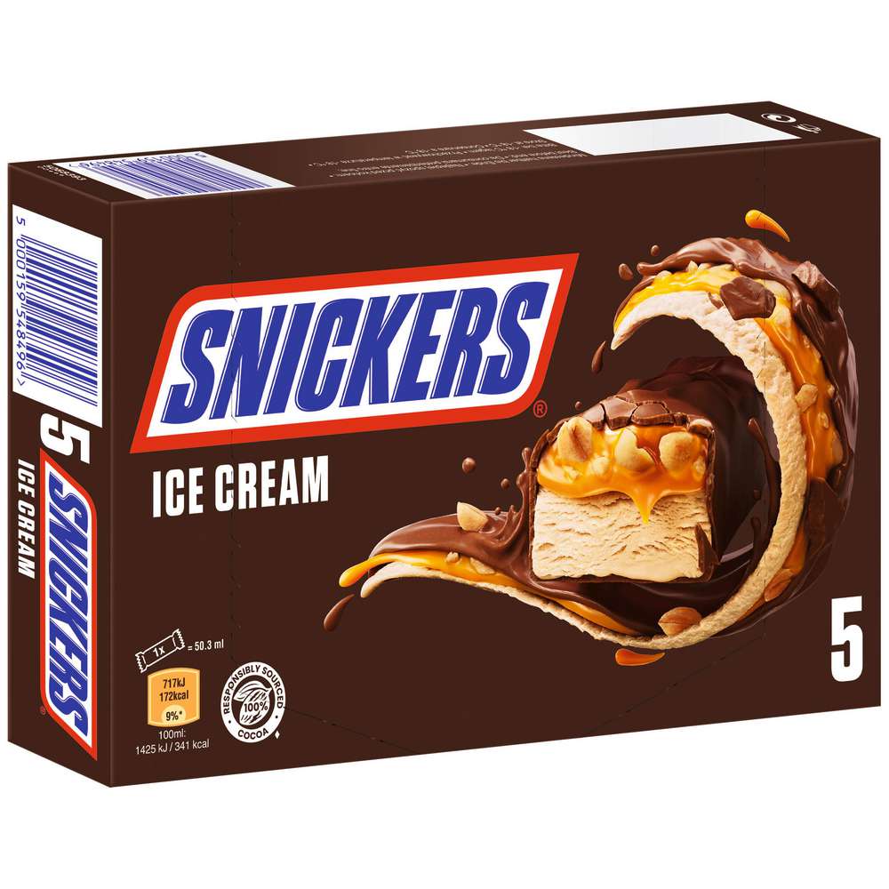 Produktabbildung Snickers Eiscreme-Riegel, Erdnuss-Karamell