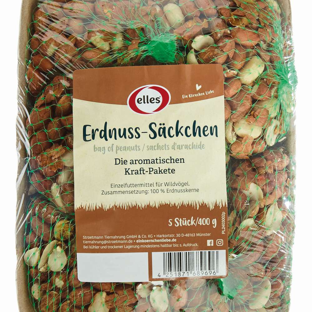 Produktabbildung elles Erdnuss-Säckchen für Vögel