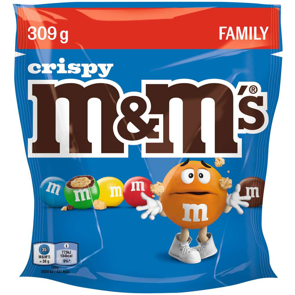 Produktabbildung M&M's Schokolinsen, Crispy