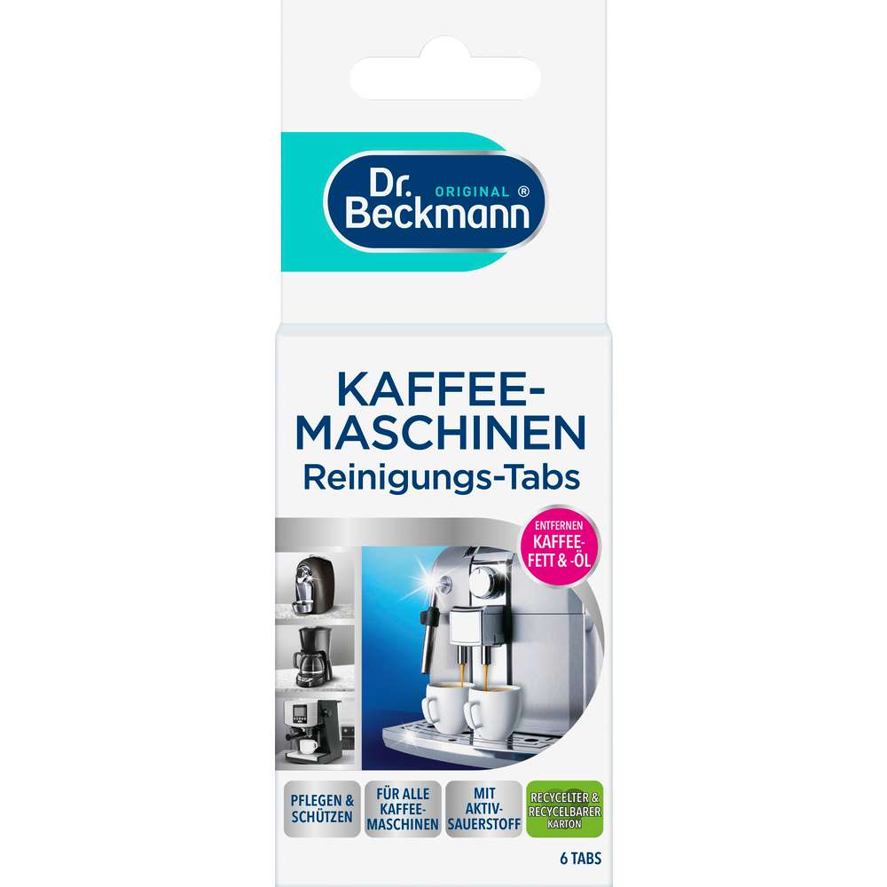 Produktabbildung Dr. Beckmann Kaffeemaschinen Reinigungstabs