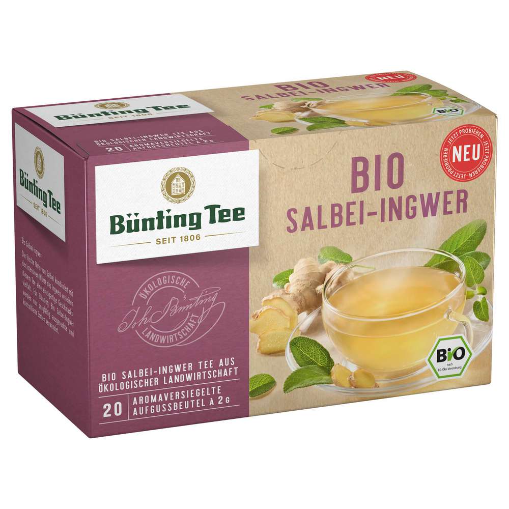 Produktabbildung Bünting Tee Bio Tee, Salbei-Ingwer