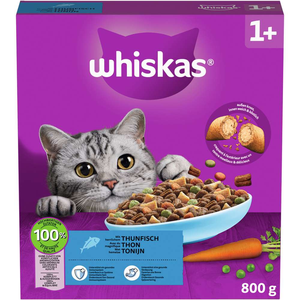 Produktabbildung Whiskas Katzen-Trockenfutter, Thunfisch