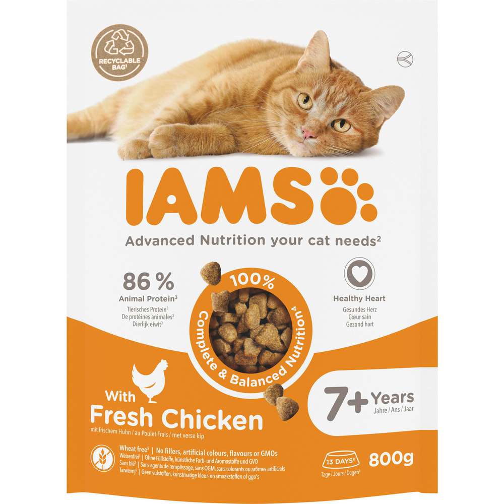 Produktabbildung IAMS Katzen-Trockenfutter Vital, Senior, Huhn