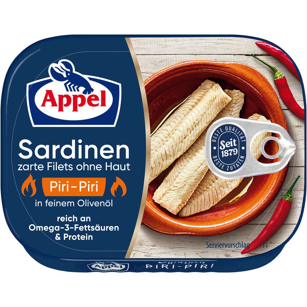 Produktabbildung Appel Sardinenfilets Piri-Piri, pikant