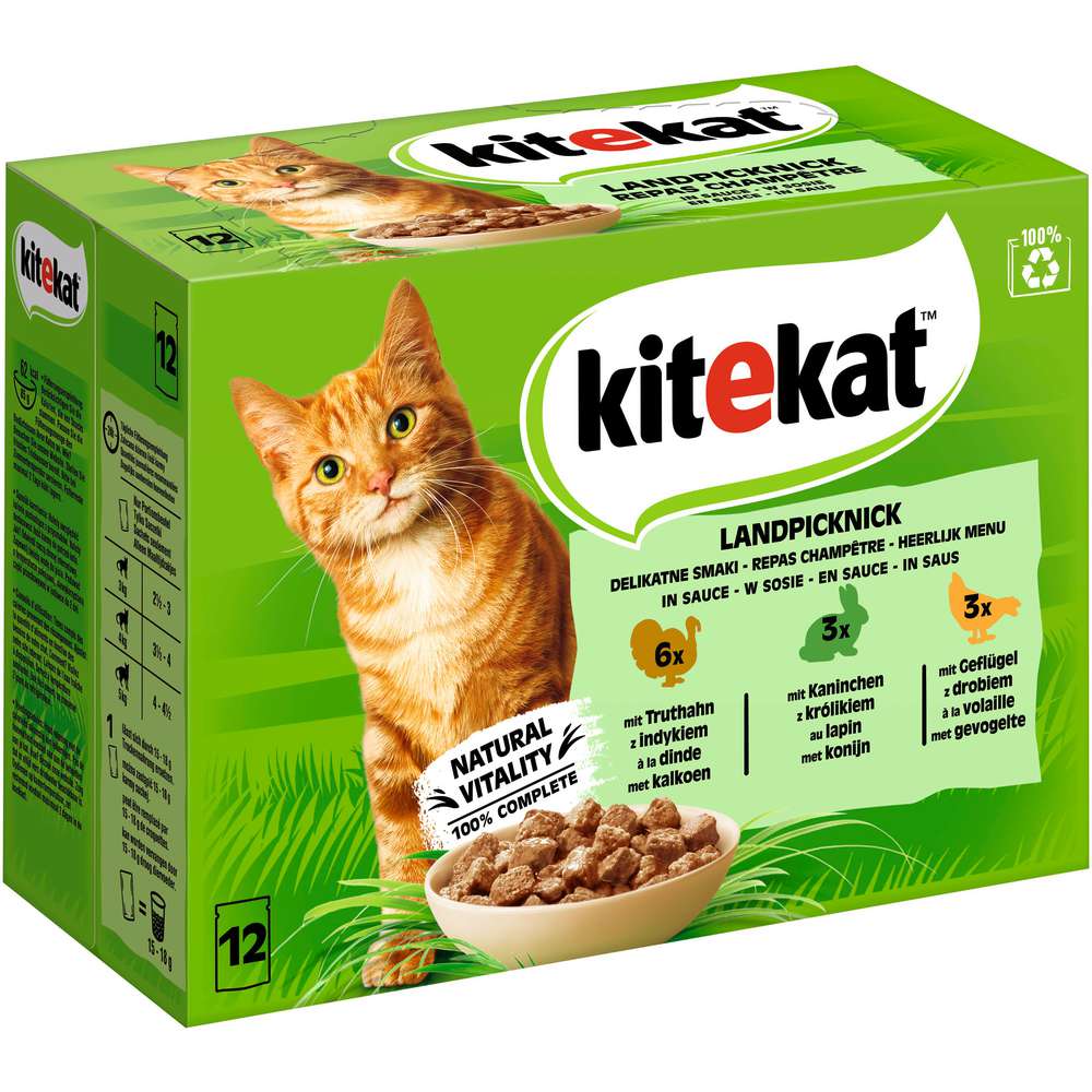 Produktabbildung Kitekat Katzen-Nassfutter Mix, Landpicknick
