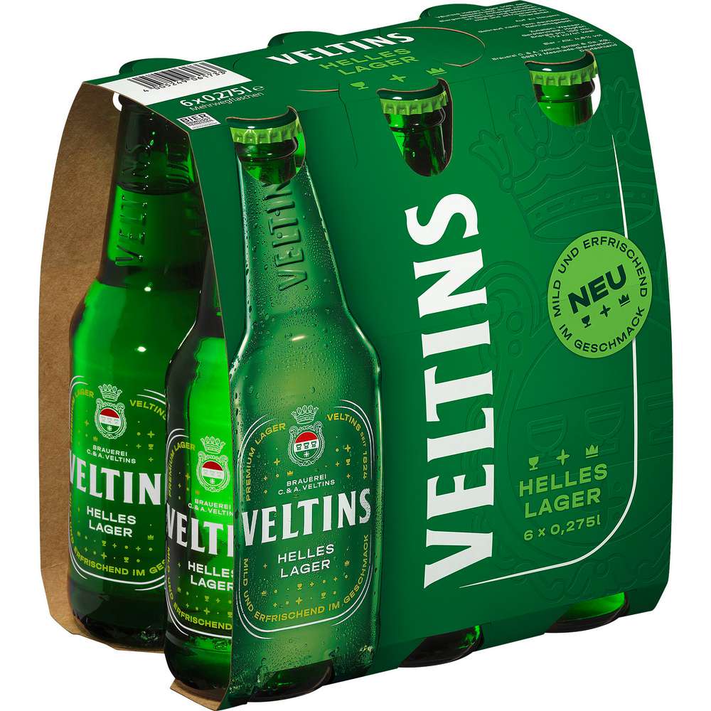 Produktabbildung Veltins Helles Lager Bier 5% (6x 0,275 Liter)