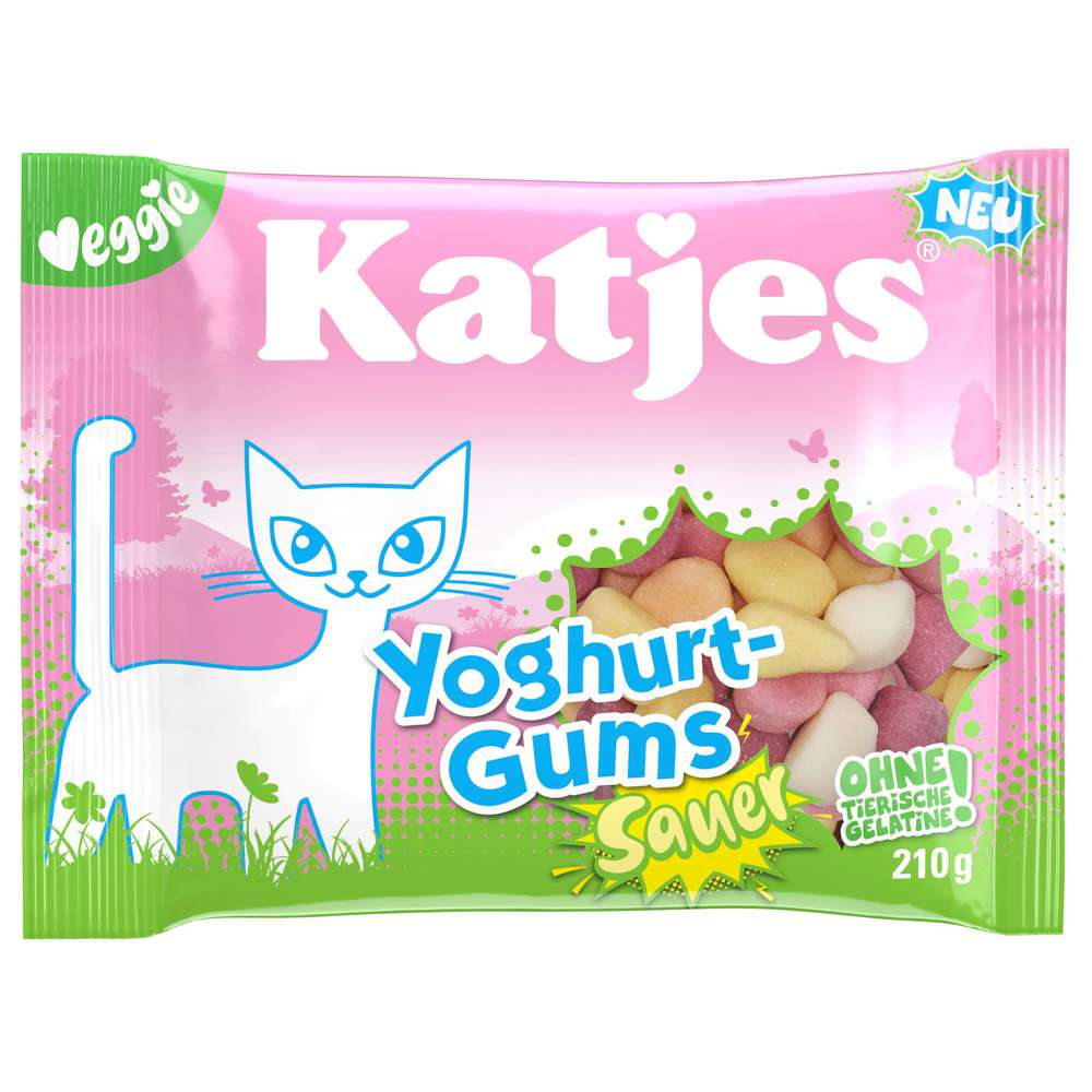 Produktabbildung Katjes Fruchtgummi Yoghurt Gums sauer, Vegan