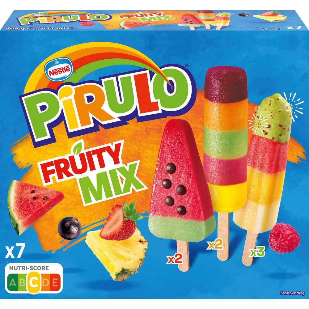 Produktabbildung Nestlé Schöller Stiel-Eis Pirulo, Fruity Mix
