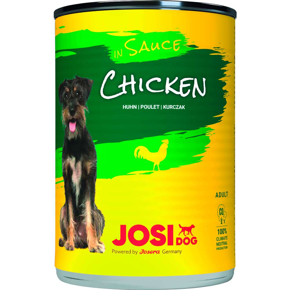 Produktabbildung JosiDog Hunde-Nassfutter Huhn in Sauce