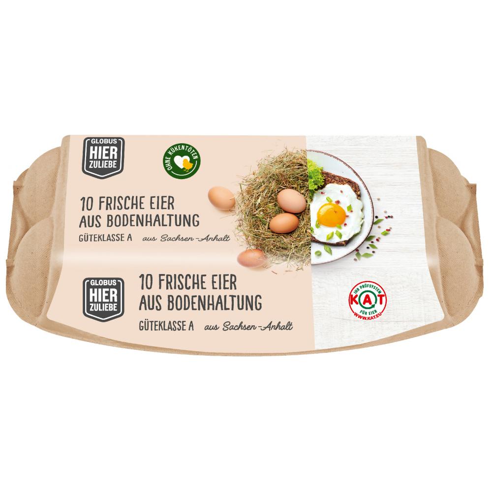 Produktabbildung keine Marke Globus HierZuliebe Frische Eier, je 10 Stück