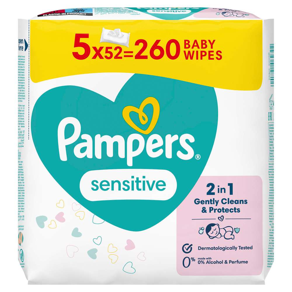 Produktabbildung Pampers Feuchttücher, sensitiv