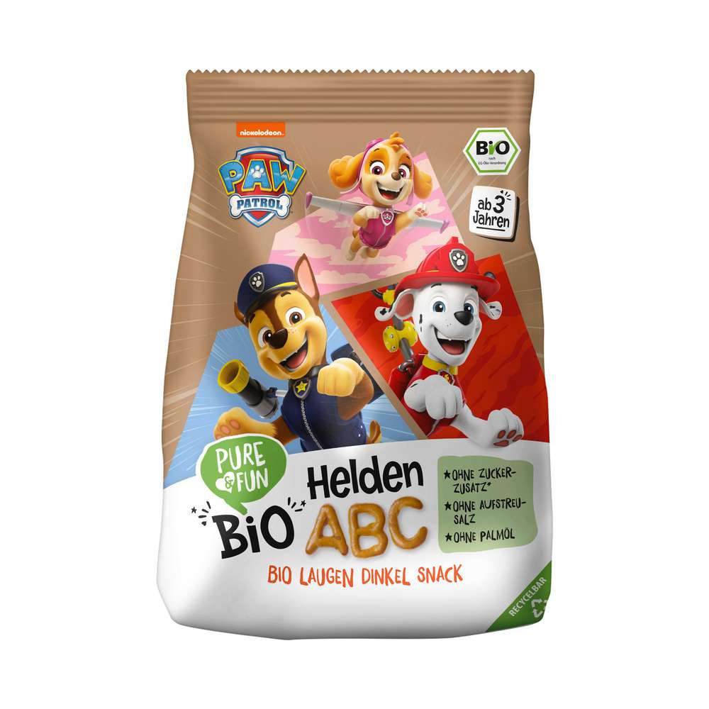 Produktabbildung Pure & Fun Bio Helden ABC Paw Patrol, Laugen-Dinkel