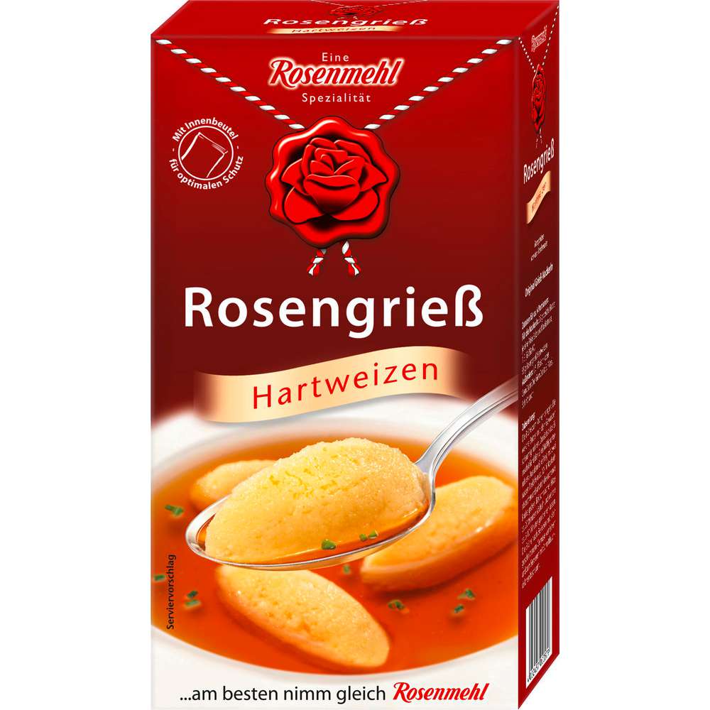 Produktabbildung Rosenmehl Hartweizengrieß