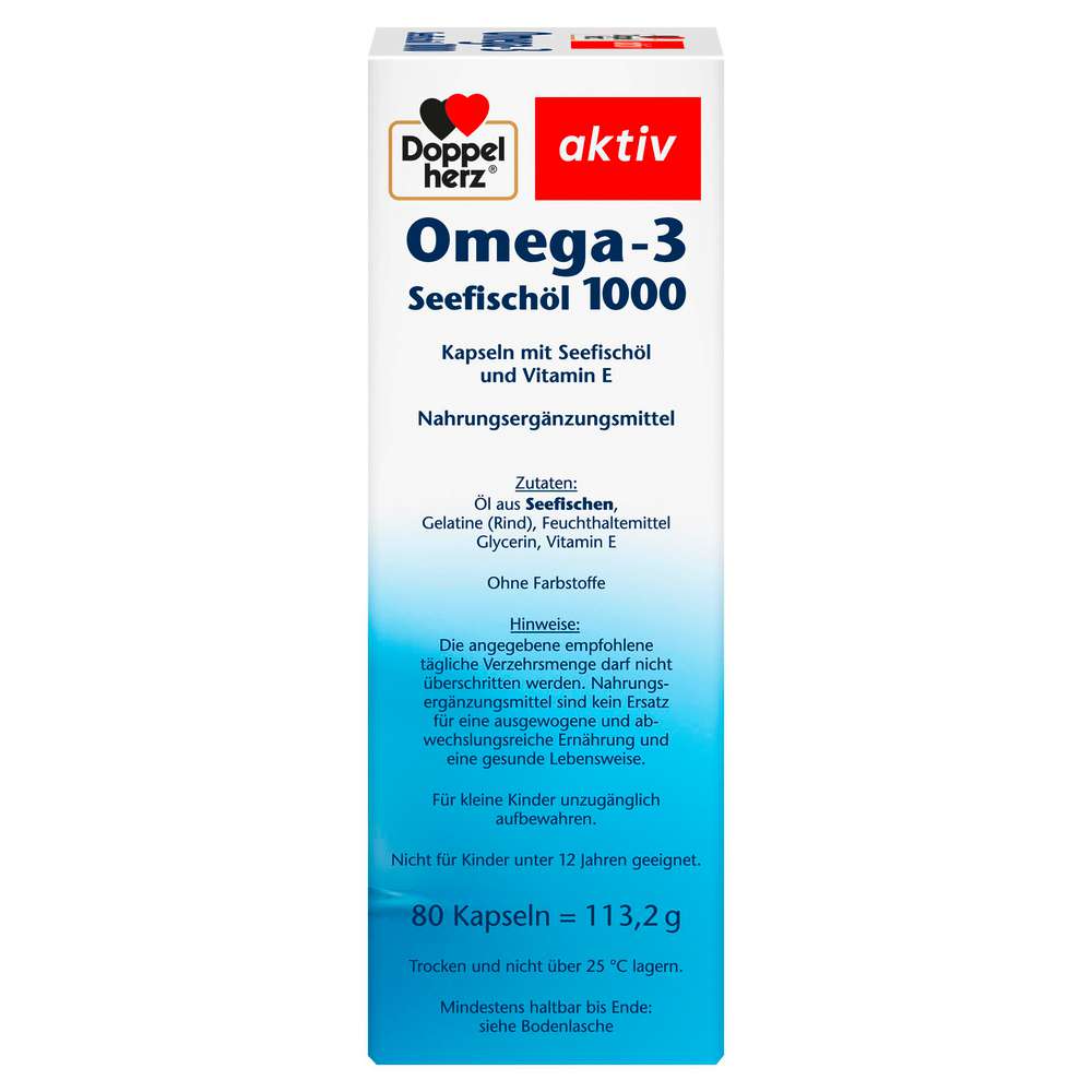 Produktabbildung Doppelherz Omega-3 Seefischöl 1000 Kapseln