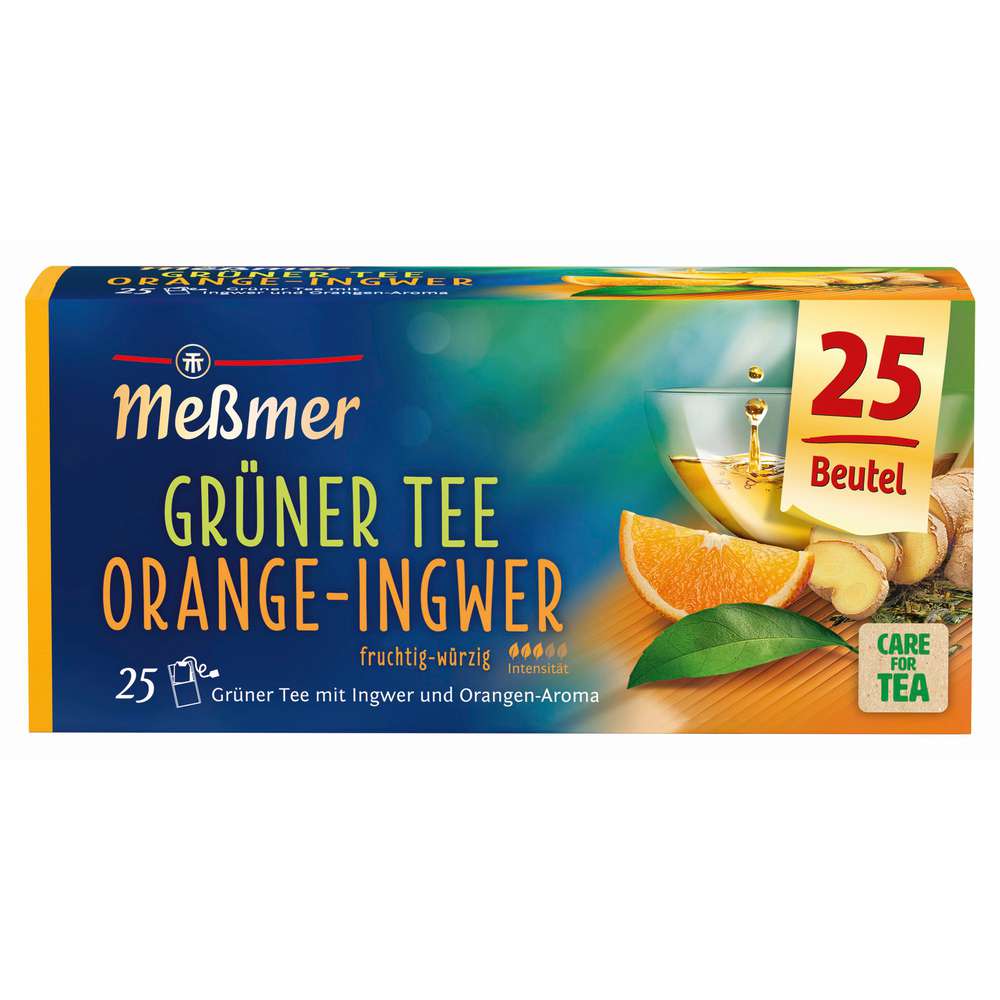 Produktabbildung Meßmer Grüner Tee, Ingwer/Orange