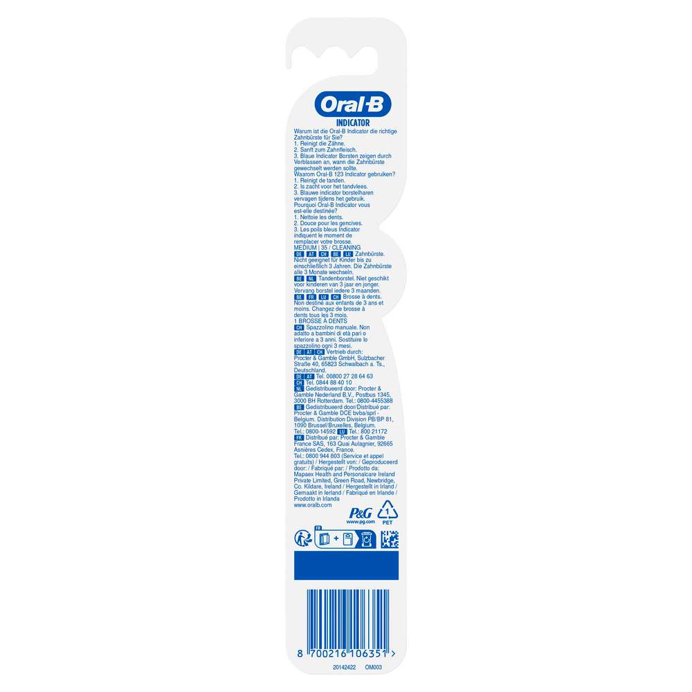 Produktabbildung Oral-B Indicator Zahnbürste, Mittel