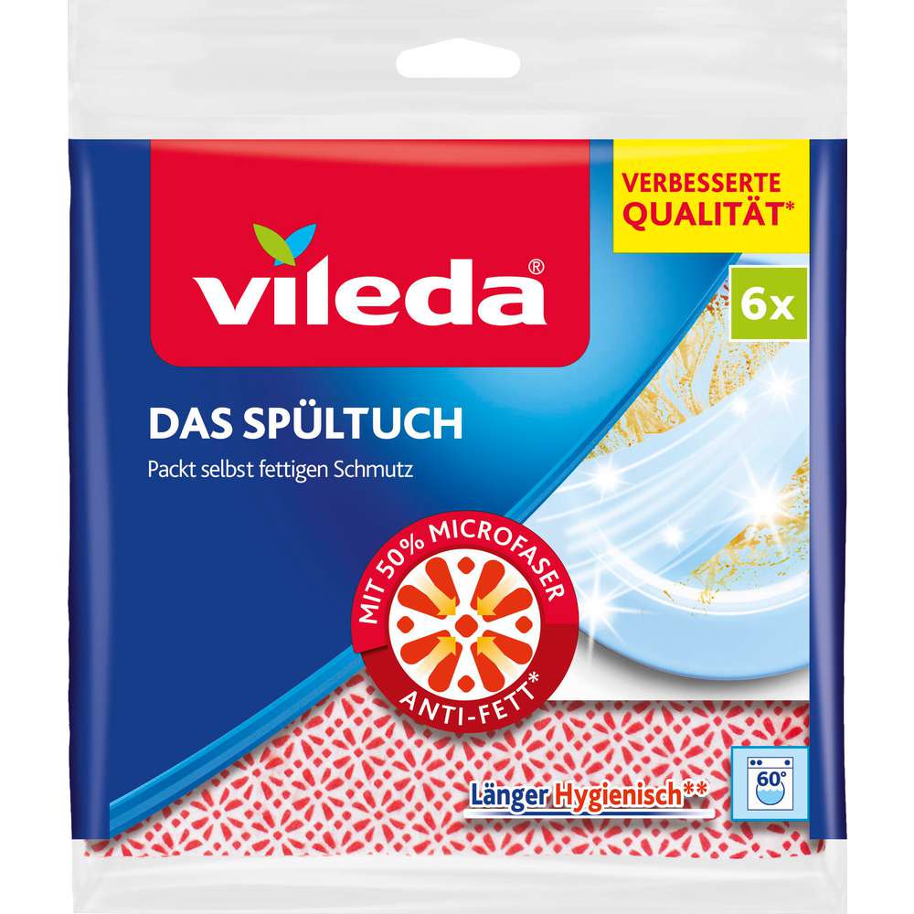 Produktabbildung Vileda Spültuch Microfaser 6er Sparpack