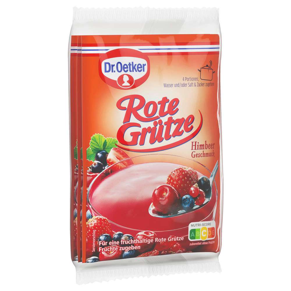 Produktabbildung Dr. Oetker Rote Grütze, Himbeere