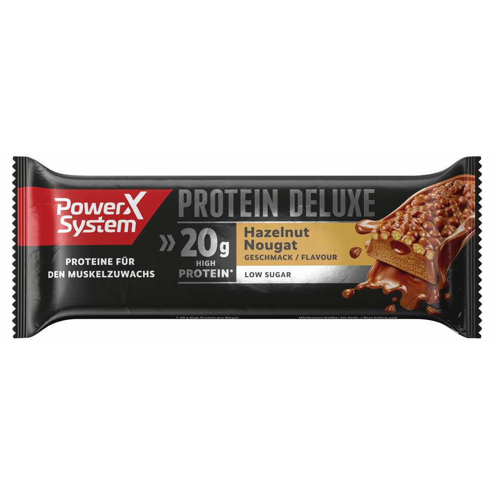 Produktabbildung Power System Proteinriegel Deluxe, Haselnuss-Nougat