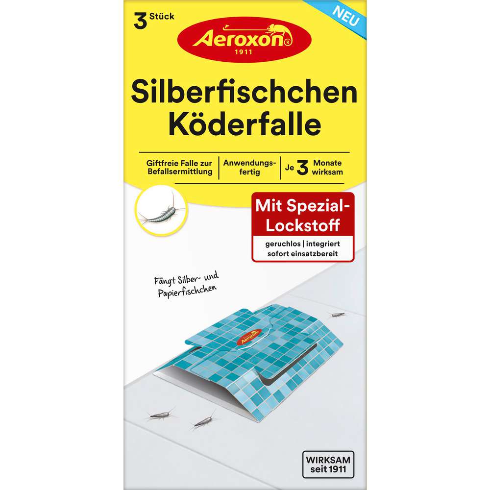Produktabbildung Aeroxon Silberfischchen-Köderfalle 3er
